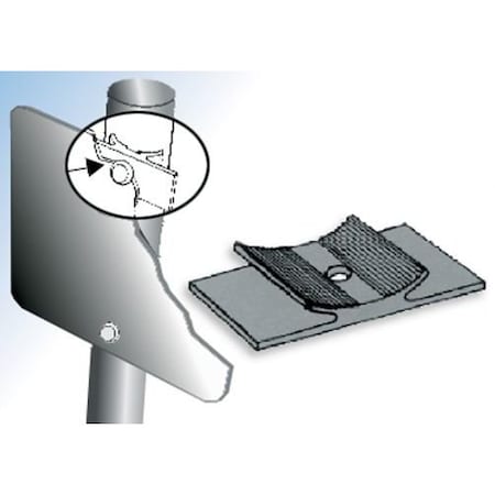 Accuform SIGN SADDLE PLATE BRACKET HSR130 HSR130